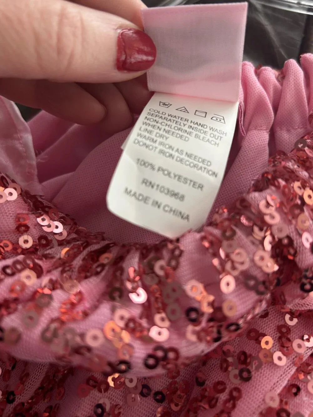 Pink Sequins Dress - Size 7 Girls - Brand New with Tags - Picture 7 of 11